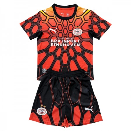 PSV Eindhoven Målmand Børn 2026-27 Orange - Fodboldtrøjer (S/S)
