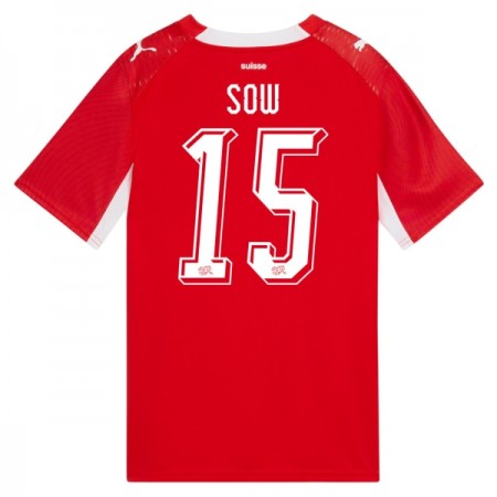 Schweiz Djibril Sow 15 Hjemme VM 2026 - Fodboldtrøjer (S/S) Schweiz Djibril Sow 15 Hjemme VM 2026 - Fodboldtrøjer (S/S)