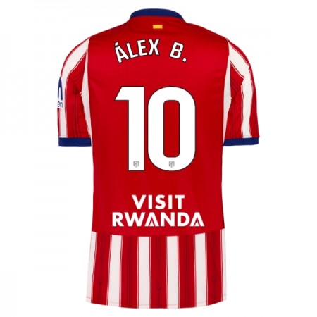 Atlético Madrid Alex B. 10 Hjemme 2026-27 - Fodboldtrøjer (S/S) Atlético Madrid Alex B. 10 Hjemme 2026-27 - Fodboldtrøjer (S/S)
