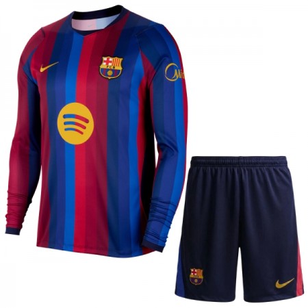 FC Barcelona Børn Hjemme 2026-27 - Fodboldtrøjer (L/S)