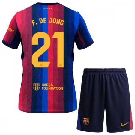 FC Barcelona Frenkie de Jong 21 Børn Hjemme 2026-27 - Fodboldtrøjer (S/S) FC Barcelona Frenkie de Jong 21 Børn Hjemme 2026-27 - Fodboldtrøjer (S/S)