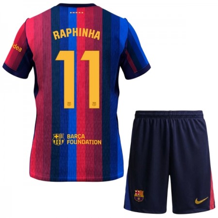 FC Barcelona Raphinha 11 Børn Hjemme 2026-27 - Fodboldtrøjer (S/S) FC Barcelona Raphinha 11 Børn Hjemme 2026-27 - Fodboldtrøjer (S/S)