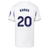 Tottenham Hotspur Kudus 20 Børn Hjemme 2026-27 - Fodboldtrøjer (S/S)