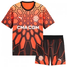 Olympique de Marseille Børn Hjemme 2026-27 Orange - Fodboldtrøjer (S/S)