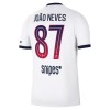 Paris Saint-Germain Joao Neves 87 Udebane 2026-27 - Fodboldtrøjer (S/S)