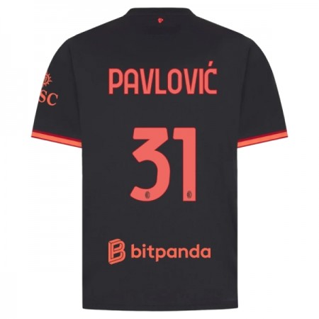 AC Milan Pavlovic 31 Tredje 2026-27 - Fodboldtrøjer (S/S) AC Milan Pavlovic 31 Tredje 2026-27 - Fodboldtrøjer (S/S)