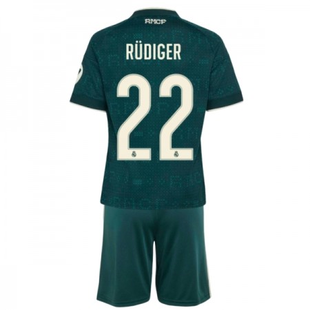 Real Madrid Rudiger 22 Børn Udebane 2026-27 - Fodboldtrøjer (S/S) Real Madrid Rudiger 22 Børn Udebane 2026-27 - Fodboldtrøjer (S/S)