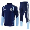 Ajax Trænings Sweatshirt Dragt 2026-27 Blå Kvart-Zip Ajax Trænings Sweatshirt Dragt 2026-27 Blå Kvart-Zip