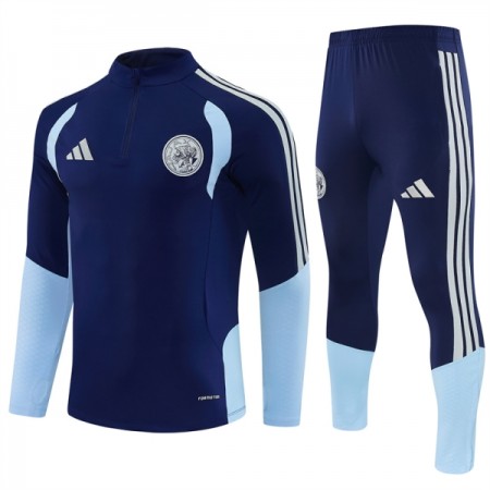 Ajax Trænings Sweatshirt Dragt 2026-27 Blå Kvart-Zip Ajax Trænings Sweatshirt Dragt 2026-27 Blå Kvart-Zip