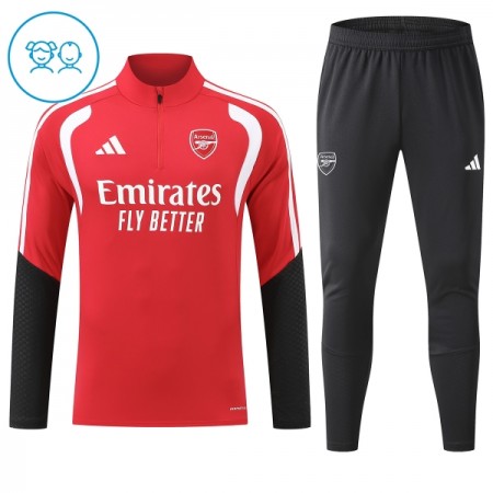 Arsenal Børn Trænings Sweatshirt Dragt 2026-27 Rød Kvart-Zip Arsenal Børn Trænings Sweatshirt Dragt 2026-27 Rød Kvart-Zip