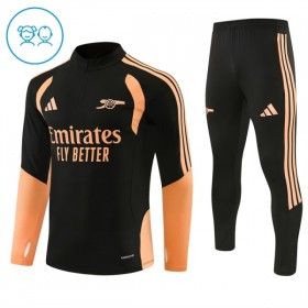 Arsenal Børn Trænings Sweatshirt Dragt 2026-27 Sort Kvart-Zip