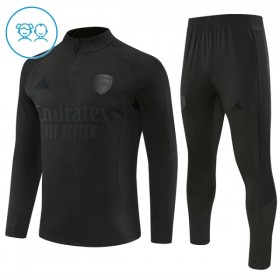 Arsenal Børn Trænings Sweatshirt Dragt 2026-27 Sort Kvart-Zip