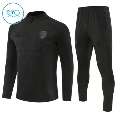 Arsenal Børn Trænings Sweatshirt Dragt 2026-27 Sort Kvart-Zip Arsenal Børn Trænings Sweatshirt Dragt 2026-27 Sort Kvart-Zip