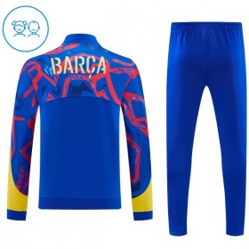 Barcelona Børn Trænings jakke Dragt 2026-27 Blå