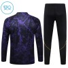 Barcelona Børn Trænings Sweatshirt Dragt 2026-27 Sort Kvart-Zip