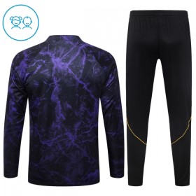 Barcelona Børn Trænings Sweatshirt Dragt 2026-27 Sort Kvart-Zip