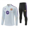 Barcelona Trænings Sweatshirt Dragt 2026-27 Hvid Kvart-Zip Barcelona Trænings Sweatshirt Dragt 2026-27 Hvid Kvart-Zip