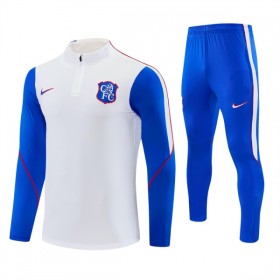 Chelsea Trænings Sweatshirt Dragt 2026-27 Hvid Kvart-Zip