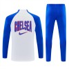 Chelsea Trænings Sweatshirt Dragt 2026-27 Hvid Kvart-Zip