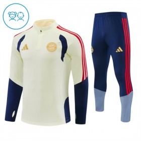 FC Bayern München Børn Trænings Sweatshirt Dragt 2026-27 Hvid Kvart-Zip
