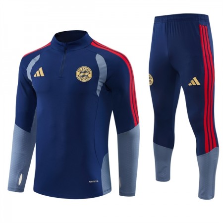 FC Bayern München Trænings Sweatshirt Dragt 2026-27 Blå Kvart-Zip FC Bayern München Trænings Sweatshirt Dragt 2026-27 Blå Kvart-Zip