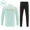 Frankrig Børn Trænings Sweatshirt Dragt 2026-27 Hvid Kvart-Zip