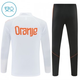 Holland Børn Trænings Sweatshirt Dragt 2026-27 Hvid Kvart-Zip
