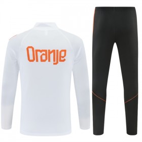 Holland Trænings Sweatshirt Dragt 2026-27 Hvid Kvart-Zip