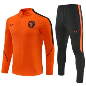 Holland Trænings Sweatshirt Dragt 2026-27 Orange Kvart-Zip