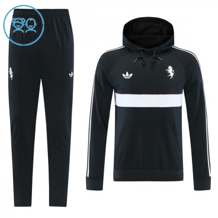 Juventus Børn Trænings Sweatshirt Dragt Hoodie 2026-27 Sort Juventus Børn Trænings Sweatshirt Dragt Hoodie 2026-27 Sort