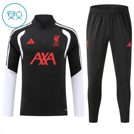 Liverpool Børn Trænings Sweatshirt Dragt 2026-27 Sort Kvart-Zip Liverpool Børn Trænings Sweatshirt Dragt 2026-27 Sort Kvart-Zip