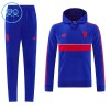Manchester United Børn Trænings Sweatshirt Dragt Hoodie 2026-27 Blå Manchester United Børn Trænings Sweatshirt Dragt Hoodie 2026-27 Blå