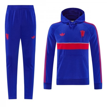 Manchester United Trænings Sweatshirt Dragt Hoodie 2026-27 Blå Manchester United Trænings Sweatshirt Dragt Hoodie 2026-27 Blå