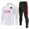Paris Saint-Germain Trænings Sweatshirt Dragt 2026-27 Hvid Kvart-Zip Paris Saint-Germain Trænings Sweatshirt Dragt 2026-27 Hvid Kvart-Zip