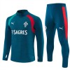 Portugal Trænings Sweatshirt Dragt 2026-27 Blå Kvart-Zip Portugal Trænings Sweatshirt Dragt 2026-27 Blå Kvart-Zip