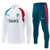 Portugal Trænings Sweatshirt Dragt 2026-27 Hvid Kvart-Zip Portugal Trænings Sweatshirt Dragt 2026-27 Hvid Kvart-Zip