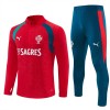 Portugal Trænings Sweatshirt Dragt 2026-27 Rød Kvart-Zip Portugal Trænings Sweatshirt Dragt 2026-27 Rød Kvart-Zip