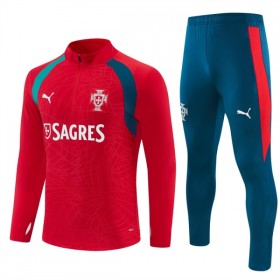 Portugal Trænings Sweatshirt Dragt 2026-27 Rød Kvart-Zip