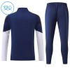 Real Madrid Børn Trænings Sweatshirt Dragt 2026-27 Blå Kvart-Zip