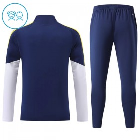 Real Madrid Børn Trænings Sweatshirt Dragt 2026-27 Blå Kvart-Zip