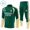 Real Madrid Børn Trænings Sweatshirt Dragt 2026-27 Grøn Kvart-Zip Real Madrid Børn Trænings Sweatshirt Dragt 2026-27 Grøn Kvart-Zip