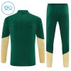 Real Madrid Børn Trænings Sweatshirt Dragt 2026-27 Grøn Kvart-Zip