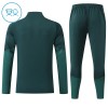 Real Madrid Børn Trænings Sweatshirt Dragt 2026-27 Grøn Kvart-Zip
