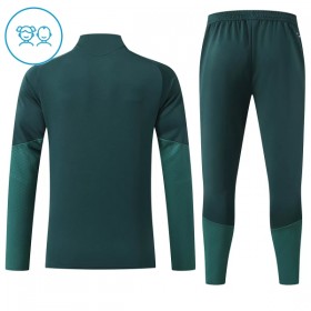 Real Madrid Børn Trænings Sweatshirt Dragt 2026-27 Grøn Kvart-Zip