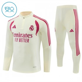 Real Madrid Børn Trænings Sweatshirt Dragt 2026-27 Hvid Kvart-Zip