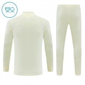 Real Madrid Børn Trænings Sweatshirt Dragt 2026-27 Hvid Kvart-Zip
