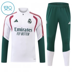 Real Madrid Børn Trænings Sweatshirt Dragt 2026-27 Hvid Kvart-Zip
