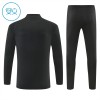 Real Madrid Børn Trænings Sweatshirt Dragt 2026-27 Sort Kvart-Zip