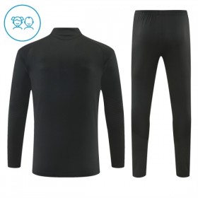 Real Madrid Børn Trænings Sweatshirt Dragt 2026-27 Sort Kvart-Zip