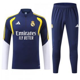 Real Madrid Trænings Sweatshirt Dragt 2026-27 Blå Kvart-Zip